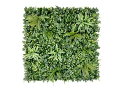 Revestimento de parede vegetal sintético verde, proteção anti-UV, pack de 1 m², DELVIN