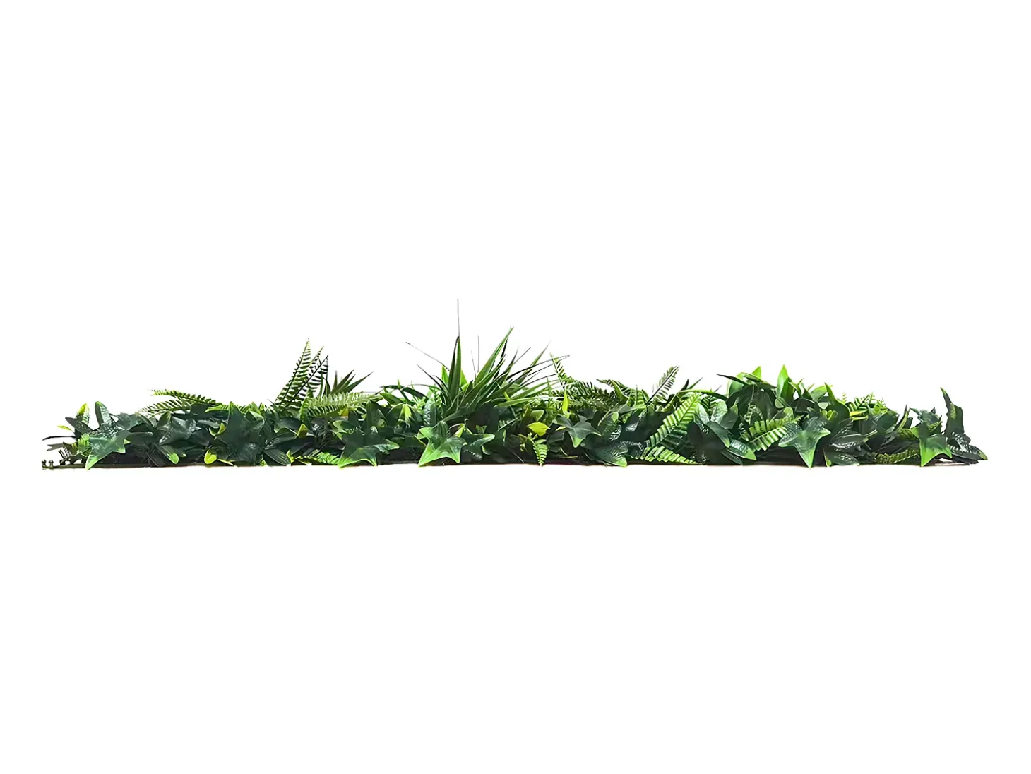 Revestimento de parede vegetal sintético verde, proteção anti-UV, pack de 1 m², DELVIN