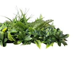 Revestimento de parede vegetal sintético verde, proteção anti-UV, pack de 1 m², DELVIN
