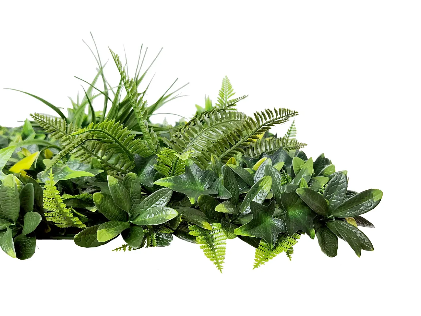 Revestimento de parede vegetal sintético verde, proteção anti-UV, pack de 1 m², DELVIN