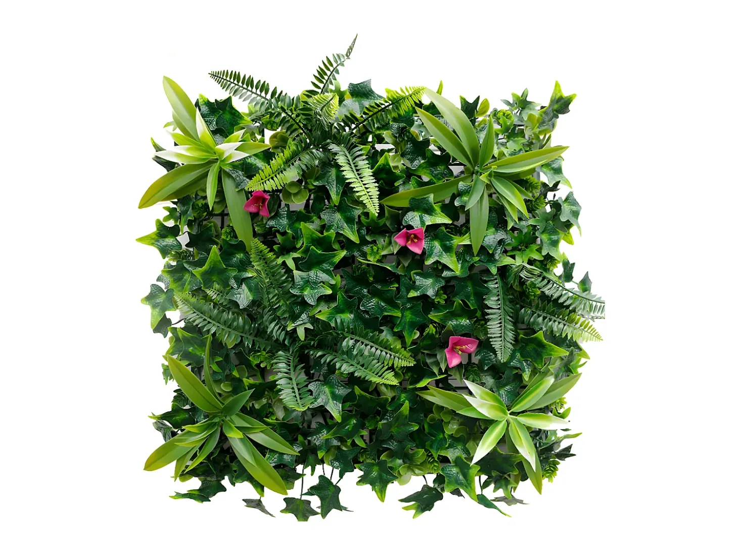Revestimento de parede vegetal sintético verde, proteção anti-UV, pack de 3m² - IKAZ