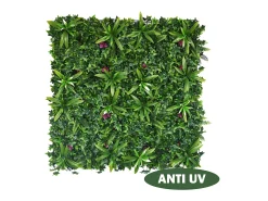 Revestimento de parede vegetal sintético verde, proteção anti-UV, pack de 3m² - IKAZ