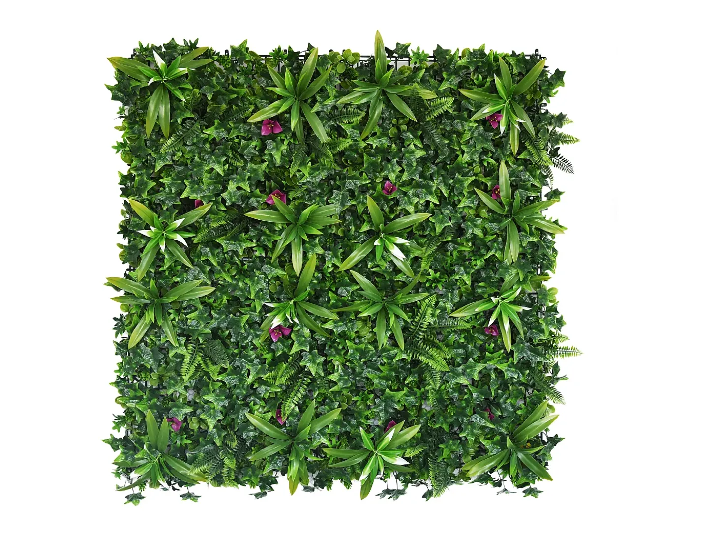 Revestimento de parede vegetal sintético verde, proteção anti-UV, pack de 3m² - IKAZ