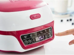 Robot de cozinha confeiteiro Tefal Cake Factory Délices 1100W branco/framboesa com 5 programas e formas CreaBake incluídas