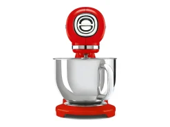 Robot de cozinha Smeg SMF03RDEU 4,8L 800W vermelho com 10 velocidades e acessórios em inox