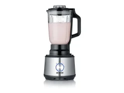 Robot multifunções SEVERIN KM3892 1200W inox/preto com liquidificador 1,5L, 3 discos 2-em-1, moinho de especiarias e gancho amassador