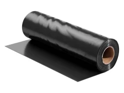 Rolo de filme plástico resistente SucceBuy de 6 mil, 10 x 100 pés, filme frente e verso preto e branco