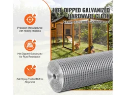Rolo de Rede de Arame SucceBuy Calibre 19 de 1/2" 48" x 100" - Material para Vedação de Arame