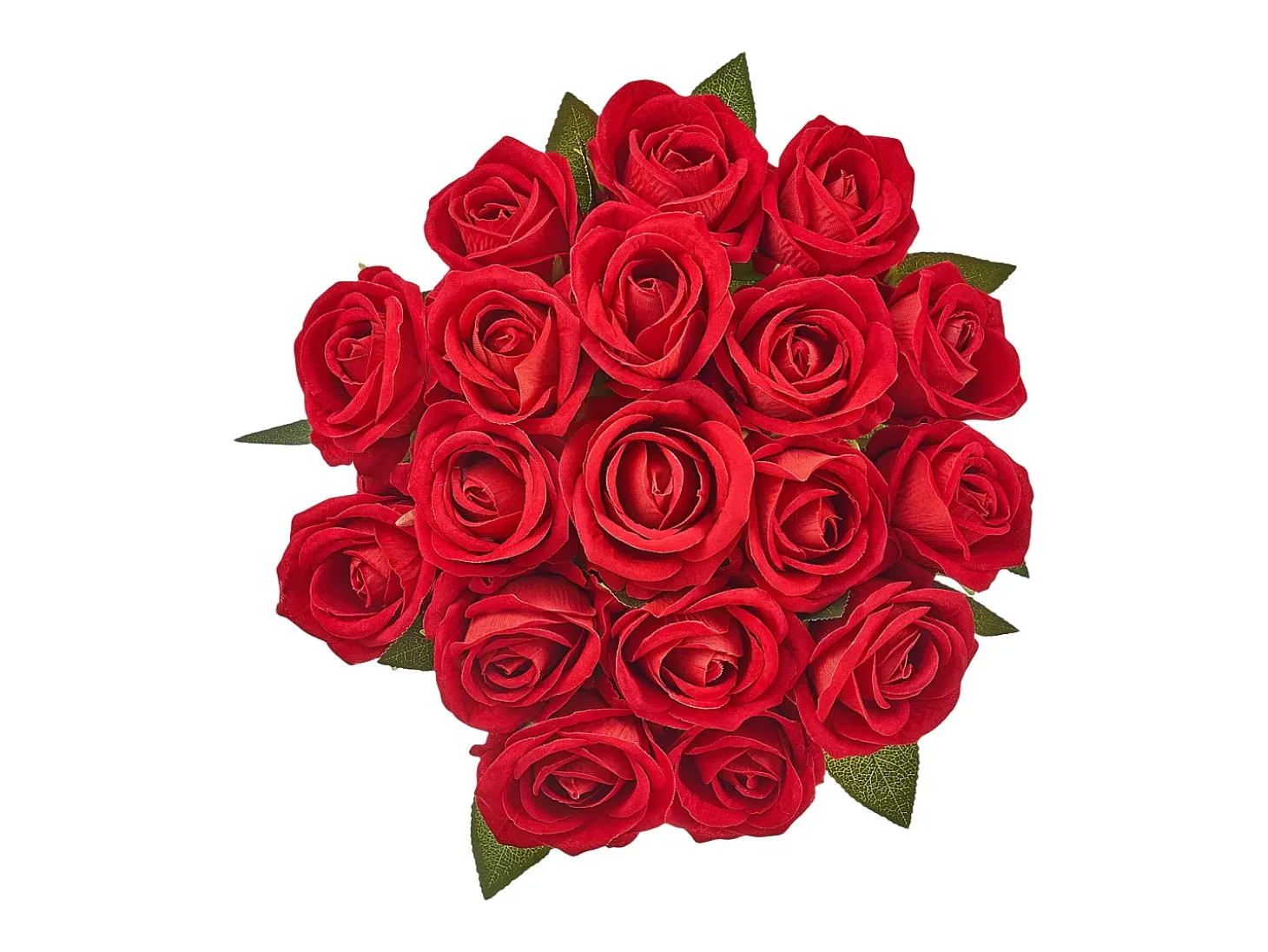 Rosa Artificial SucceBuy Flores Artificiais 508 mm Buquês de Flores Artificiais, Aparência Realista com Cabeça de Rosa 70 mm Vermelho, Lote de 500