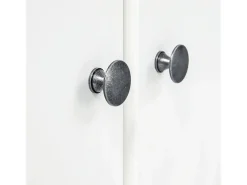 Roupeiro 2 portas Hill 89x50x170 cm pinho maciço branco