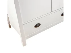Roupeiro 2 portas Hill 89x50x170 cm pinho maciço branco