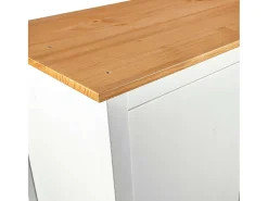 Roupeiro 2 portas Hill 89x50x170 cm pinho maciço branco