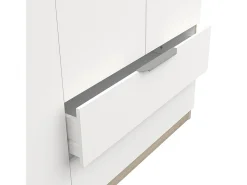 Roupeiro AMBIHOME SHADE 11 - Branco/Carvalho, C157xP51xA203cm