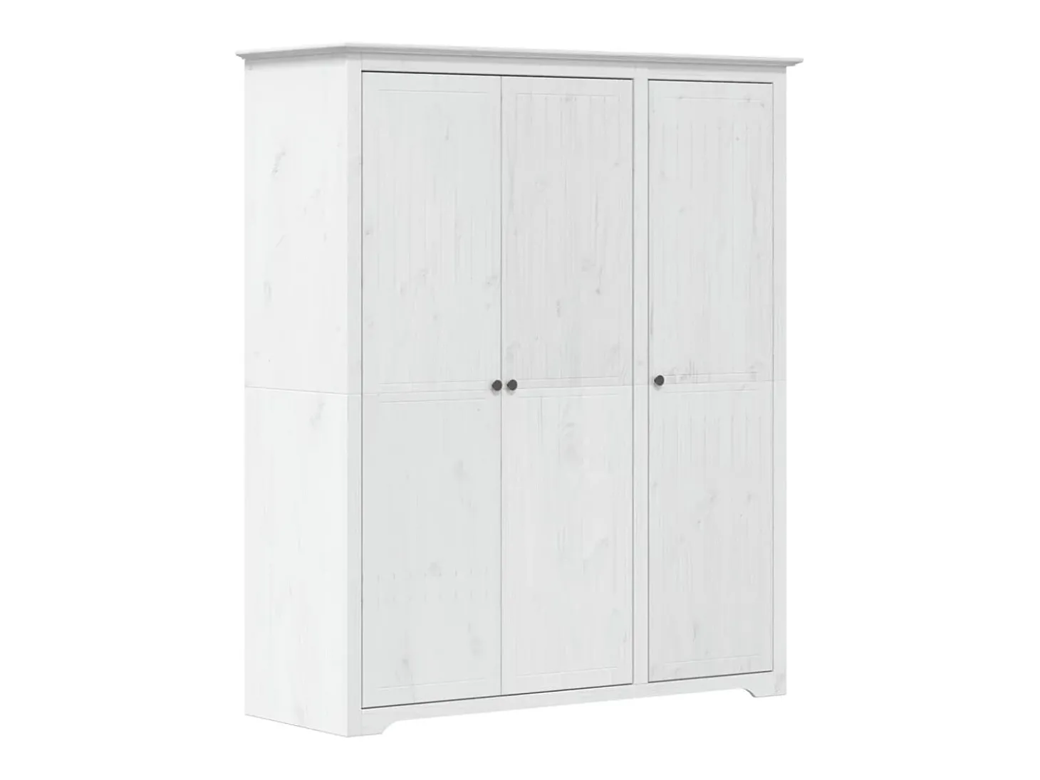Roupeiro BODO 146x53,5x173 cm madeira de pinho maciça branco