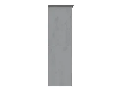 Roupeiro BODO 146x53,5x173 cm madeira de pinho maciça cinzento