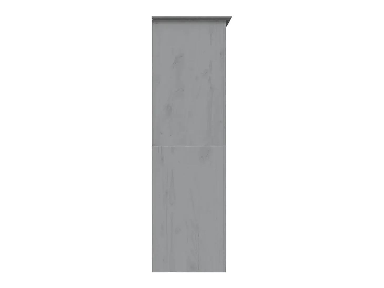 Roupeiro BODO 146x53,5x173 cm madeira de pinho maciça cinzento