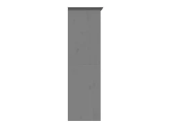 Roupeiro BODO 99x53,5x173 cm madeira de pinho maciça cinzento