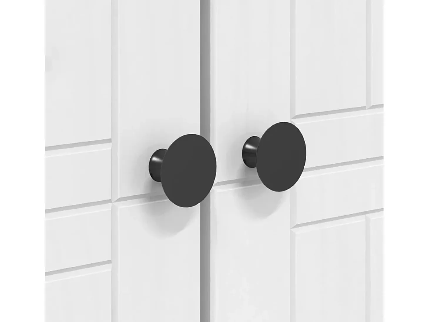 Roupeiro BODO 99x53,5x173 cm pinho maciço branco e castanho