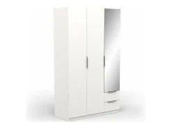 Roupeiro c/espelho AMBIHOME SHADE 10 - Branco, C119xP51xA203cm
