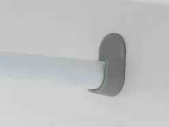 Roupeiro com 2 gavetas em carvalho e MDF cinzento