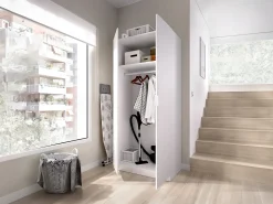 Roupeiro com 2 portas C81 cm cor branca - LISTOWEL