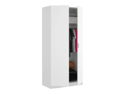 Roupeiro com 2 portas C81 cm cor branca - LISTOWEL