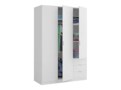 Roupeiro de baixo custo 3 portas 3 gavetas