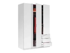 Roupeiro de baixo custo 3 portas 3 gavetas