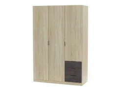 Roupeiro de baixo custo 3 portas 3 gavetas