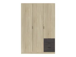 Roupeiro de baixo custo 3 portas 3 gavetas