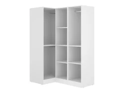 Roupeiro de canto 3 portas C132 cm branco - LISTOWEL