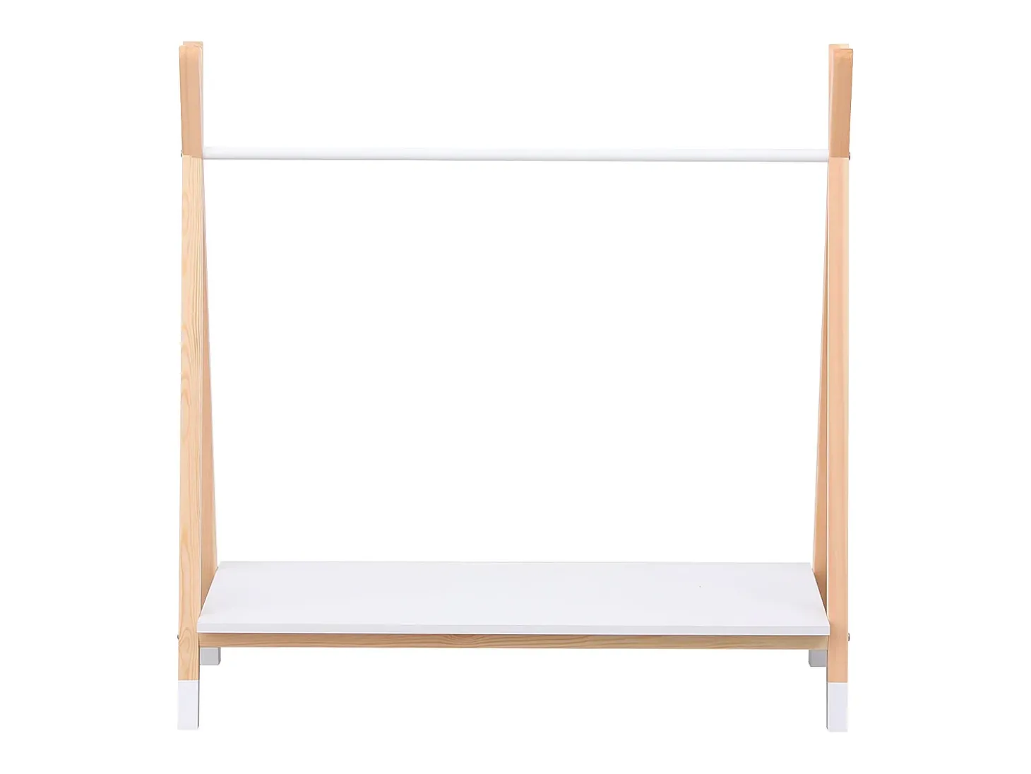 Roupeiro de madeira e branco para crianças LOU