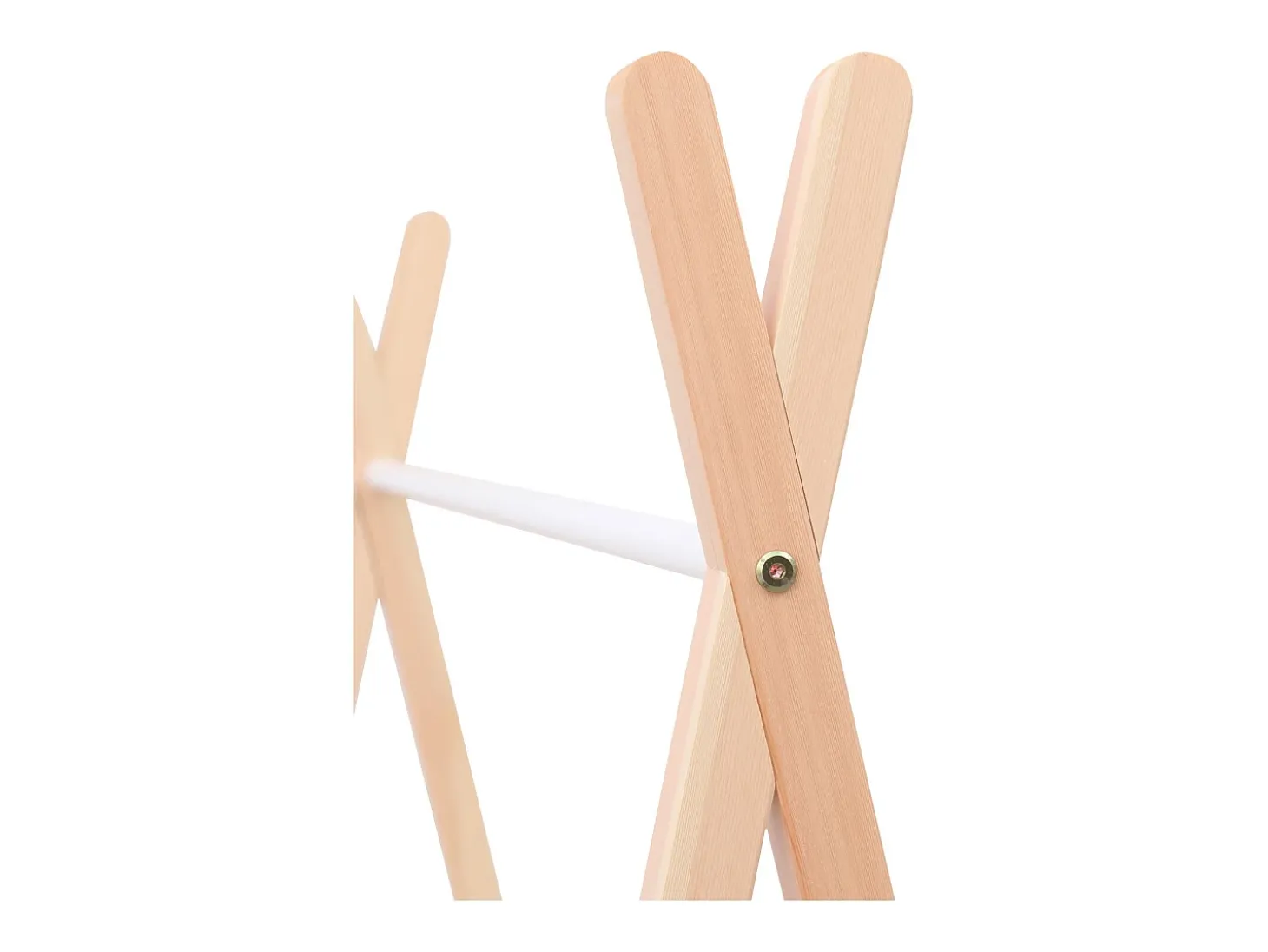 Roupeiro de madeira e branco para crianças LOU