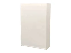 Roupeiro em tecido e madeira de pinho 110x40x170 cm