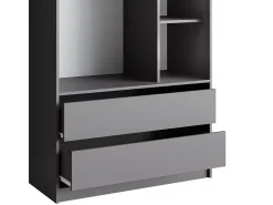 Roupeiro para crianças antracite 100x50x200 elmo