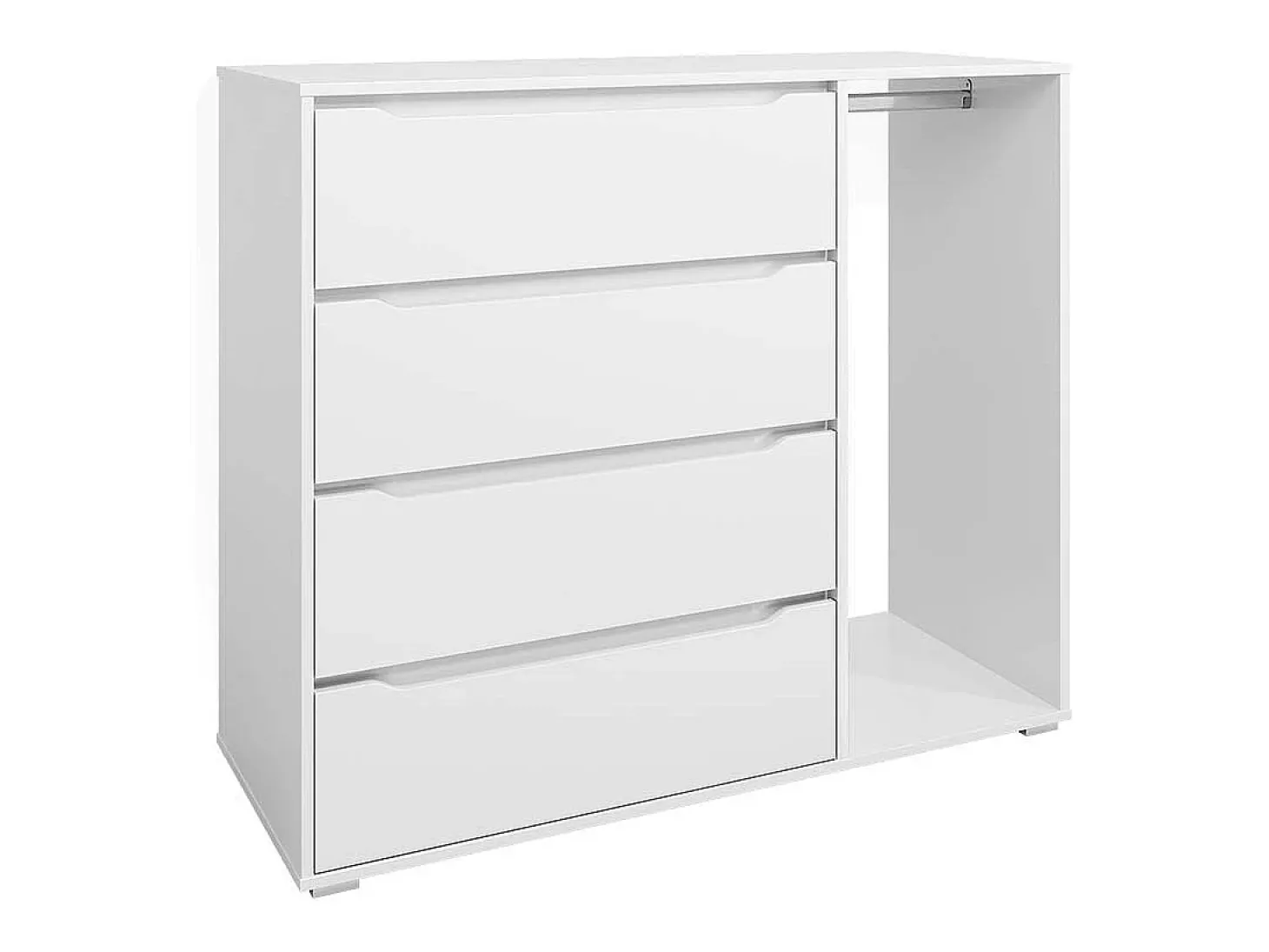 Roupeiro para crianças branco 120x48x101.9 ruben