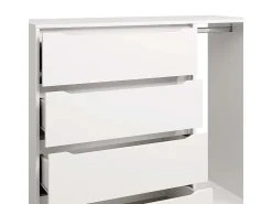 Roupeiro para crianças branco 120x48x101.9 ruben