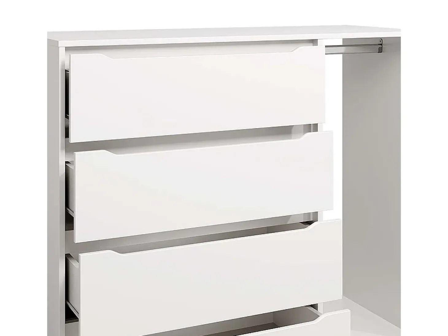 Roupeiro para crianças branco 120x48x101.9 ruben