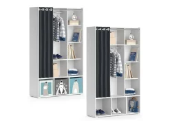 Roupeiro para crianças branco 105.8x38x178.1 luigi