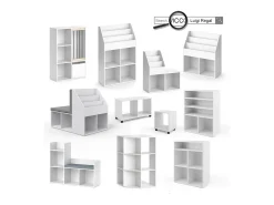 Roupeiro para crianças branco 105.8x38x178.1 luigi
