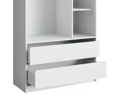 Roupeiro para crianças branco 100x50x200 elmo