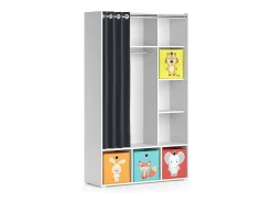 Roupeiro para crianças branco 105.8x38x178.1 luigi