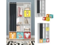 Roupeiro para crianças branco 105.8x38x178.1 luigi