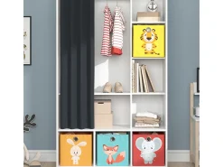Roupeiro para crianças branco 105.8x38x178.1 luigi