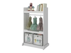 Roupeiro para crianças branco 67x38x110 conny