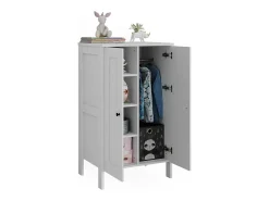 Roupeiro para crianças branco 70x53.4x120.6 ajaton