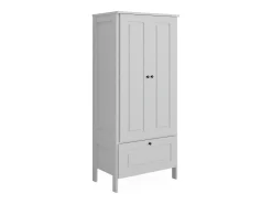 Roupeiro para crianças branco 83.3x53.4x187 ajaton