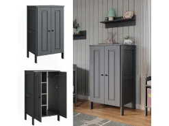 Roupeiro para crianças cinza 70x53.4x120.6 ajaton