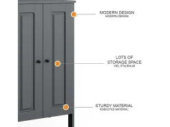 Roupeiro para crianças cinza 70x53.4x120.6 ajaton
