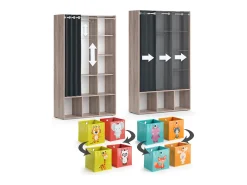 Roupeiro para crianças sonoma 105.8x38x178.1 luigi